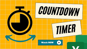 ⏱️ How to Create a TIMER & COUNTDOWN Timer in Excel! (Step-by-Step) ⏳