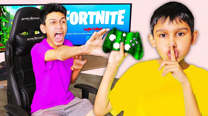 Aimbot Controller Prank HACK on Me Playing Fortnit...