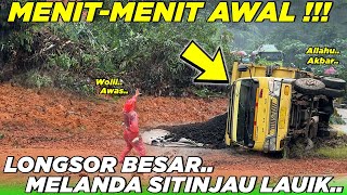 INNALILLAHI !!! Terekam Menit Menit Awal Longsor Hari Ini di Sitinjau Lauik, Truk Batubara Tumbang