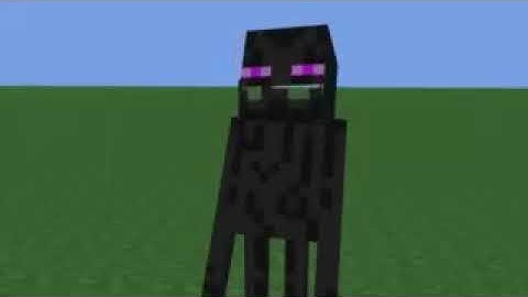 Enderman falls on the floor laughing in slow motion