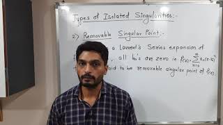 Basic Complex Analysis - Unit 3 - Lecture 7 - Removable Singular Point