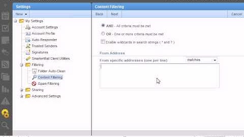 How to setup Content Filtering in SmarterMail