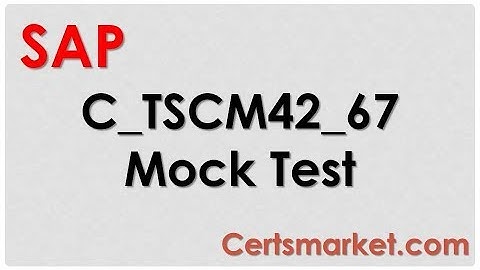 C_TSCM42_67 Mock Test That You Need to Pass C TSCM42 67 Exam
