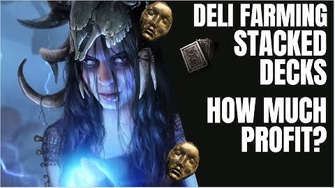 Currency Farming with Stacked Decks & Delirium - Path of Exile - Sanctum League 3.20 POE Farm Spark