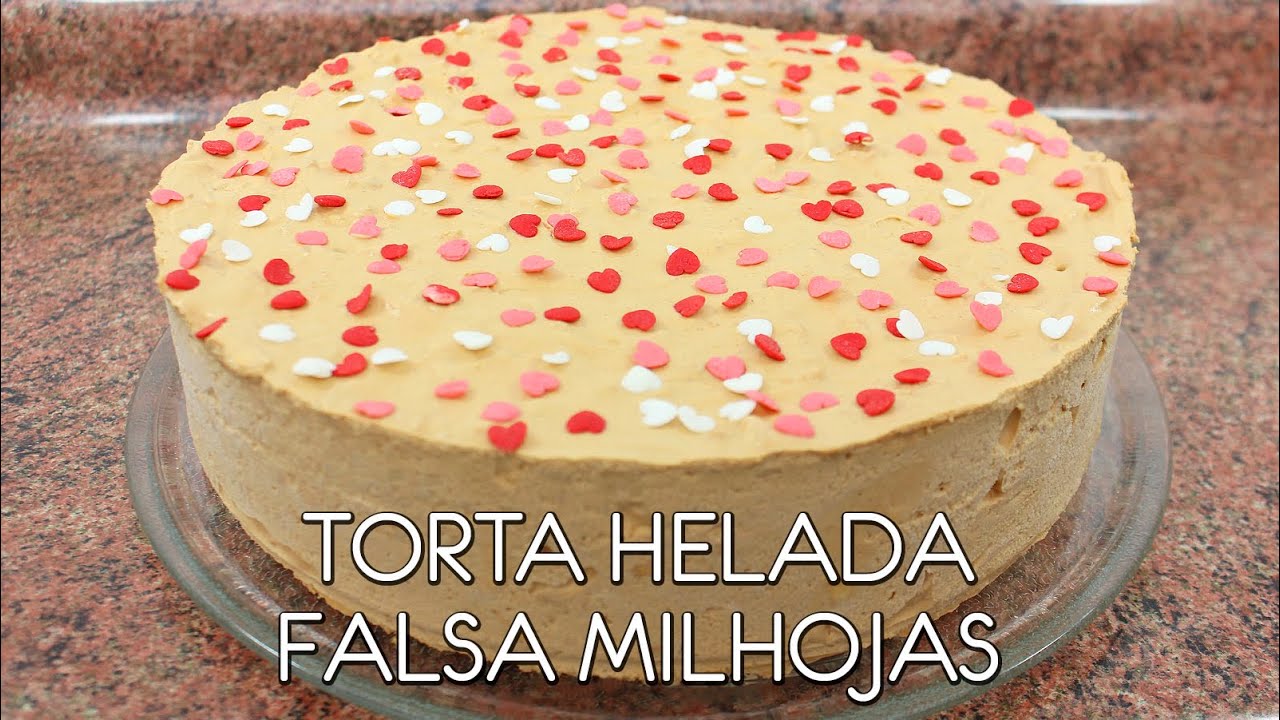 Torta helada falsa milhojas (SOLO 3 INGREDIENTES) - Come como príncipe