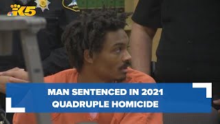 Man sentenced in 2021 quadruple homicide in Tacoma's Salishan neighborhood