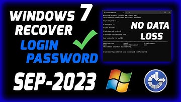 Reset Windows 7 User Login Password Without Losing Data | Recover Windows 7 Forgot Password