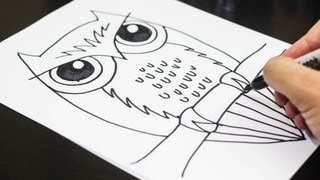 How To Draw An Owl(Download our free how to draw an owl printable at http://artforkidshub.com/how-to-draw-an-owl/ Or just visit http://artforkidshub.com for more art for kids activities!, 2013-09-23T16:48:23.000Z)