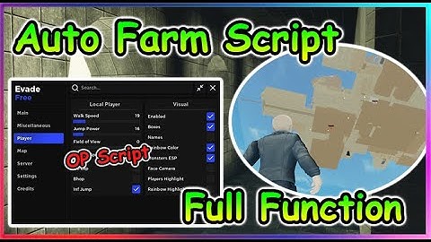 Roblox EVADE Script - Auto Farm | Gamepasses | Many Function