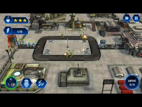 Robot Defense (by Must Games) - strategy game for android - gameplay. -