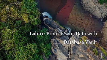 Lab 11 Protect Your Data with Database Vault