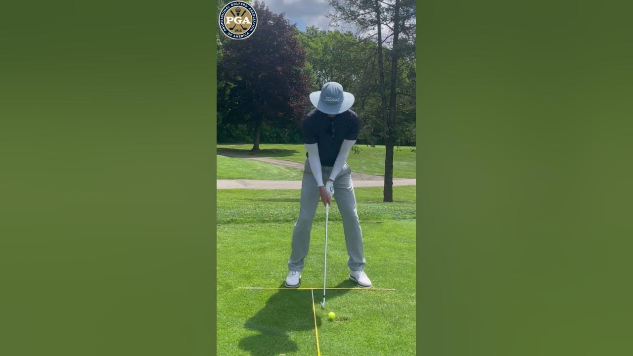 HIT your IRONS better! Golf tips. TOP DRILL to improve iron play! Golf