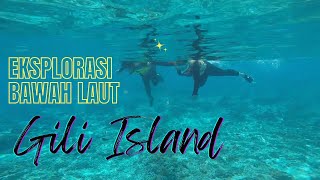 Ketemu kura kura saat snorkeling di Gili Air, Gili Meno & Gili Trawangan. Snorkeling with turtles!!