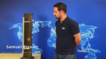 Handle with automatic european multipoint locking system Tedee