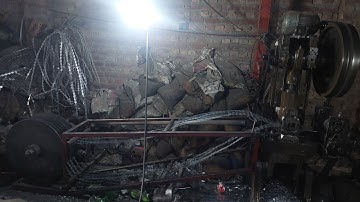 Making process of Razor Wire #razorwire #shorts #shortfeed #Wire