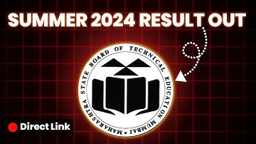 MSBTE SUMMER 2024 RESULT LINK | MSBTE NEW UPDATE