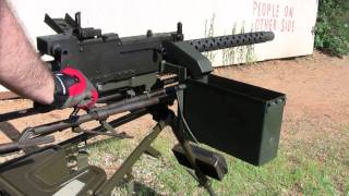 Browning 1919a4 - Emory Jones Crankfire on an MG3 Tripod