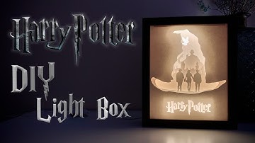 How To Make Harry Potter Paper Cut Light Box | DIY Tutorial