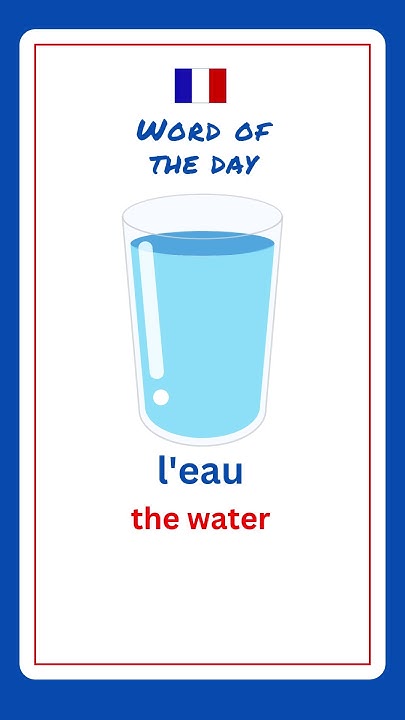how-to-say-water-in-french-french-for-beginners-youtube