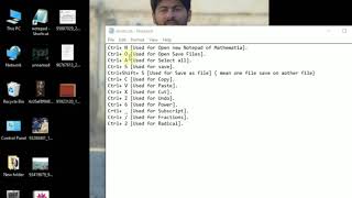 Shortcuts Used in Mathematica