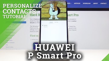 How to Add a Photo to Contact in HUAWEI P Smart Pro