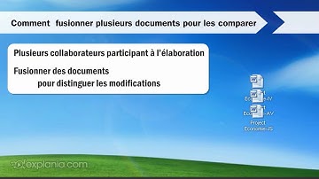 Comparer ou fusionner deux documents Word 2003