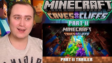 Minecraft Caves & Cliffs Update: Part II - Official Trailer | Reaction | Soon Opening new server!