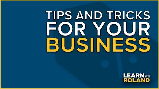 Tips for Your Small Business | Learn with Roland