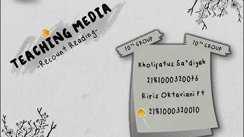 Recount Text by using Reading Skills