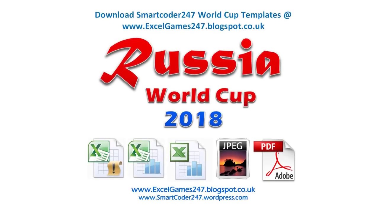 World Cup 2018 Chart Excel