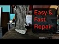 How to repair a bent radiator   easy  fast