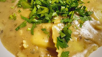 Trader Joe’s Mushroom Ravioli with Mushroom Truffle Sauce