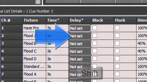LightFactory tricks for setting complex cue timing