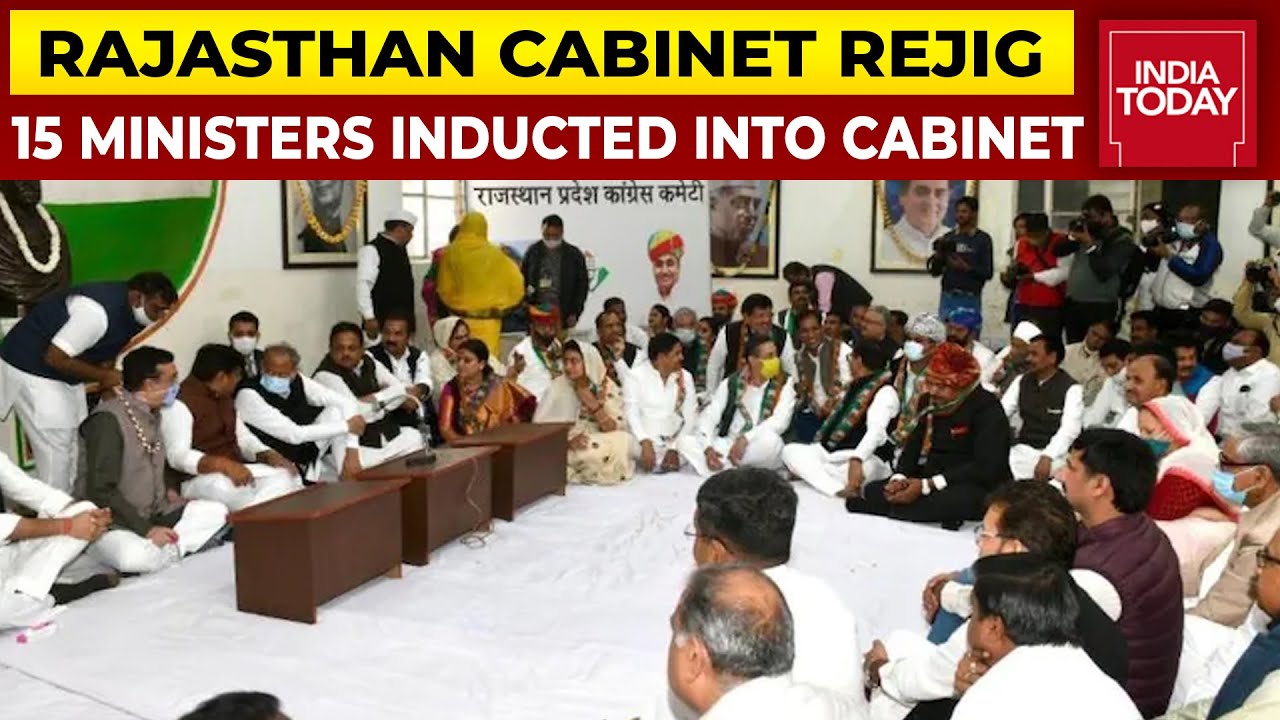 Rajasthan Reshuffle 15 Ministers Inducted Into Ashok Gehlot
