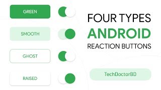 Material Button Design in Android Studio | Create Andoid Reaction Button - Easy Way screenshot 4