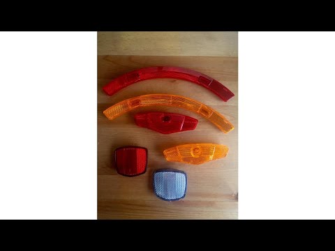 AMAZING REVIEWS!! Sunlite 4 Piece Bicycle Reflector Set with Brackets