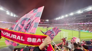 ST. LOUIS, MO - MAY 20: A member of the St. Louis SC supporters