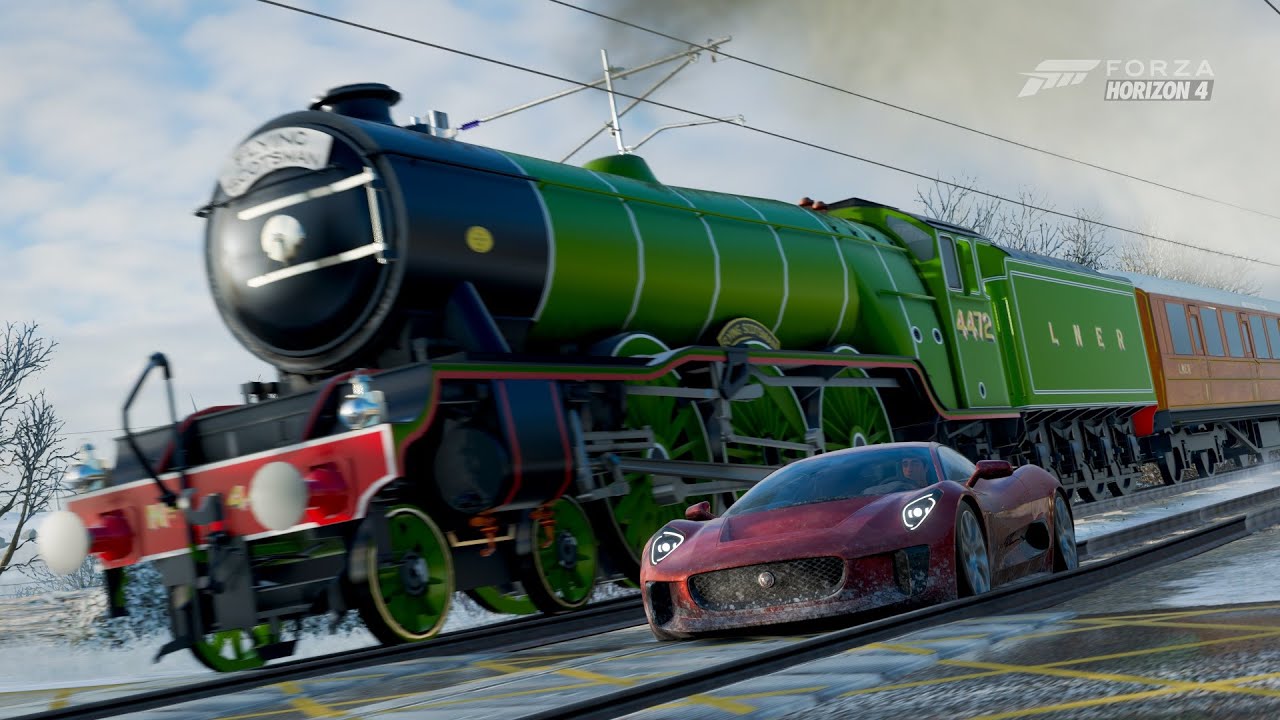 Forza Horizon 4 Chasing the Train 4472 - YouTube