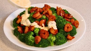 Creamy Shrimp Broccoli Alfredo - 30 Minute Meal