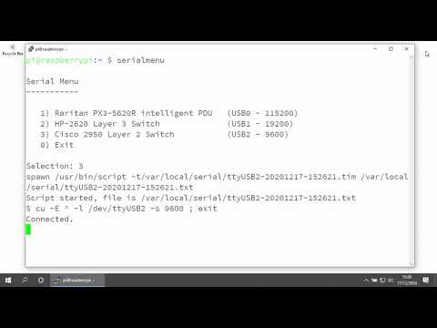 An example of serial over IP access using a Linux system