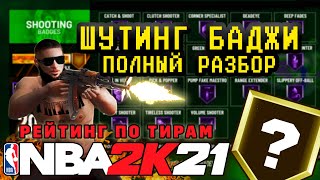 NBA 2K21 Баджи на шутинг. Полный обзор и рейтинг по тирам.  Shooting badges on current gen 2021(RUS)