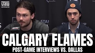 Johnny Gaudreau & Rasmus Andersson React to Calgary Flames Tying Series With Dallas Stars 2-2