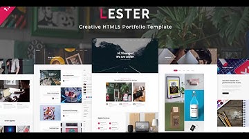 Lester - Creative HTML5 Portfolio Template | Themeforest Website Templates and Themes
