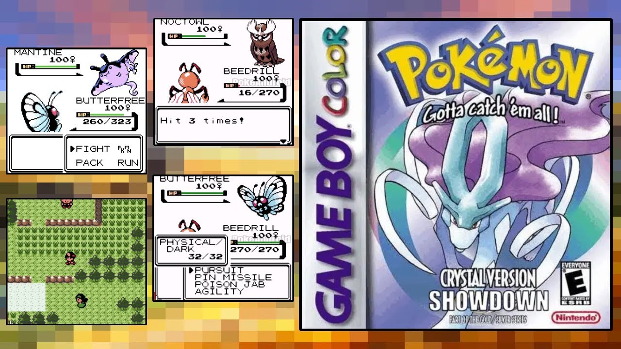 Pokémon Showdown Crystal Hack Rom GBC Con Batallas Desafiantes, IA ...