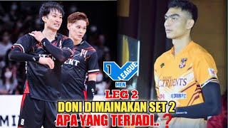 LEG 2🔴DONI DIMAINKAN SET 2 _APA YANG TERJADI..?? VC NAGANO VS JTEKT LIGA JEPANG