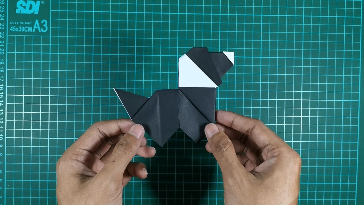 CARA MEMBUAT ORIGAMI ANJING | ORIGAMI HEWAN ANJING 