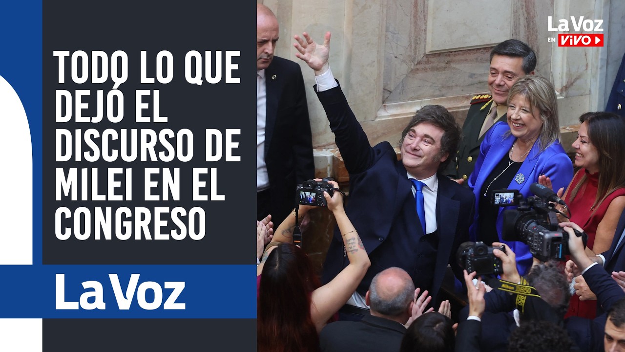 Todo LO QUE DEJÓ el discurso de JAVIER MILEI en la APERTURA DE SESIONES ...