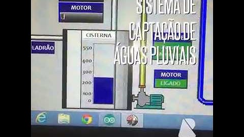 Sistema de captação de águas pluviais com Arduino e supervisório Elipse Scada