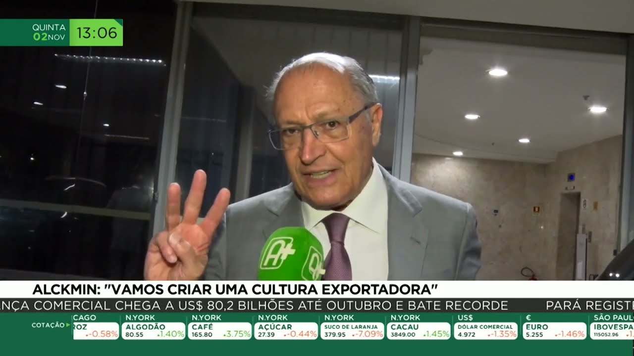 Alckmin: “vamos criar uma cultura exportadora”