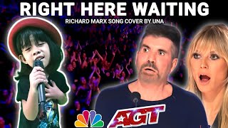Golden Buzzer | Baby Filipino Sing a song Right Here Waiting (Richard marx) Cover The judges Shocked